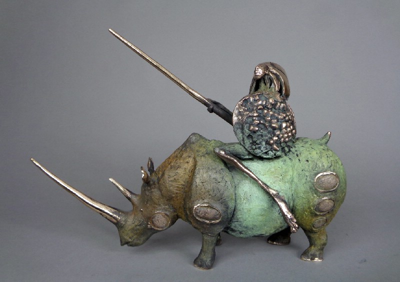 Rhrino Rider With Pomegranate