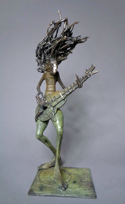 Guitar Player With Plant Hairs