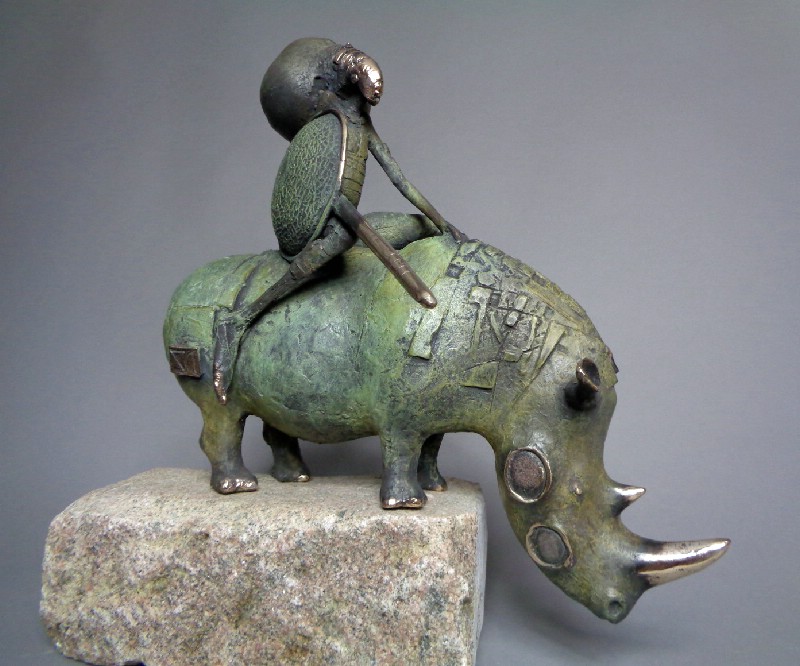 Rhino Rides With Melons Shield