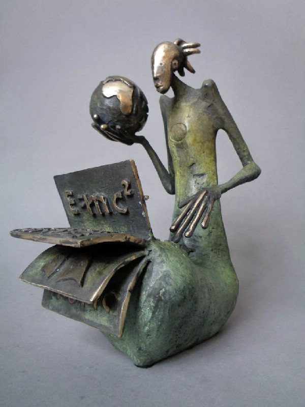 Man With Notebook And Globe