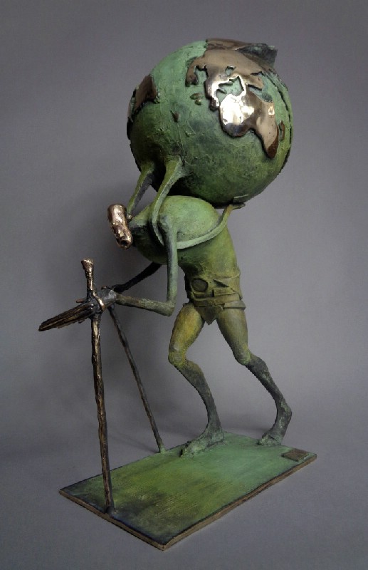 Traveler With A Backpack - Globe