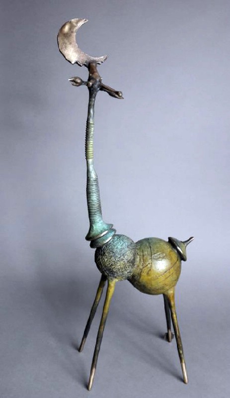 Giraffe Eating The Moon