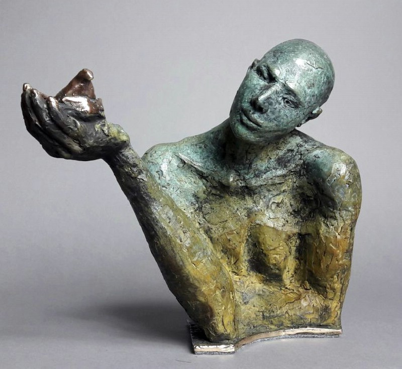 Patient Man With A Bird