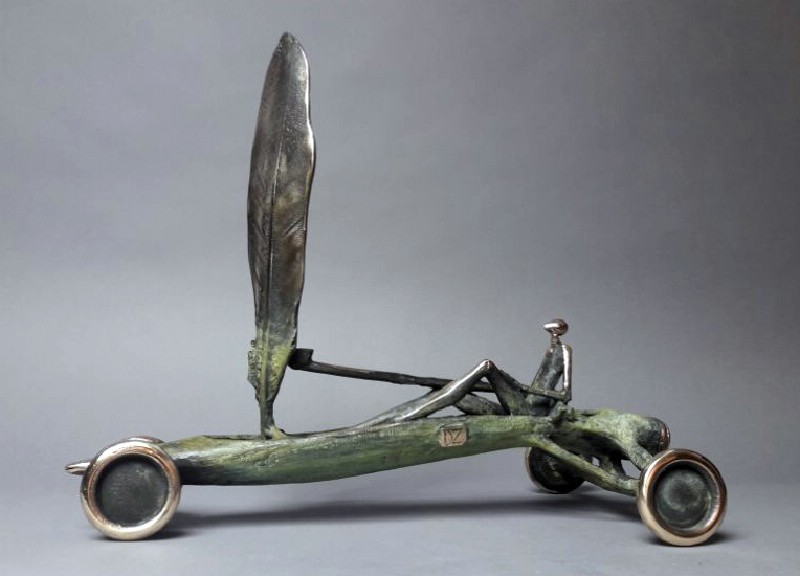 Wehicle With An Feather