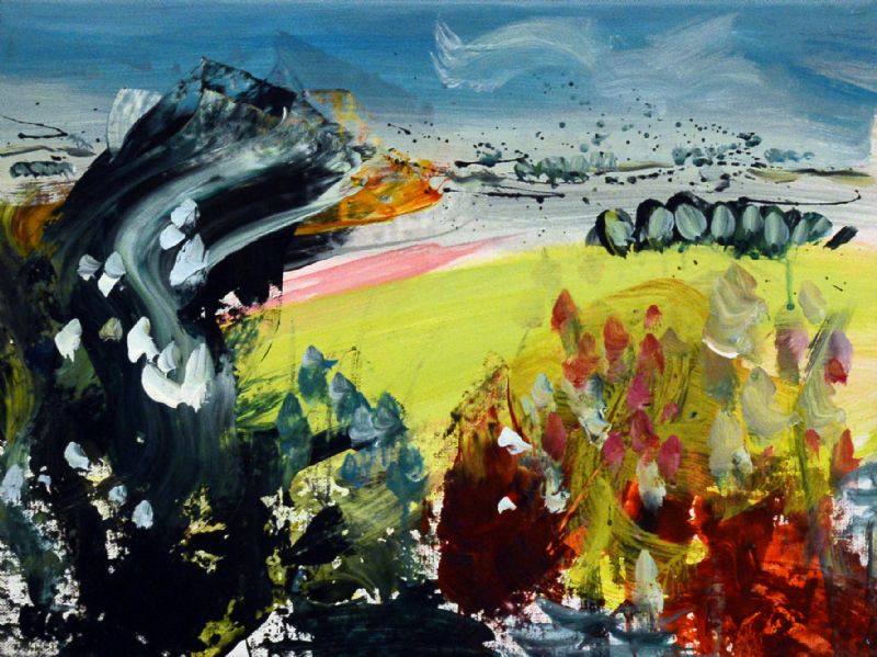 Landskab ved Lamanon - Provence