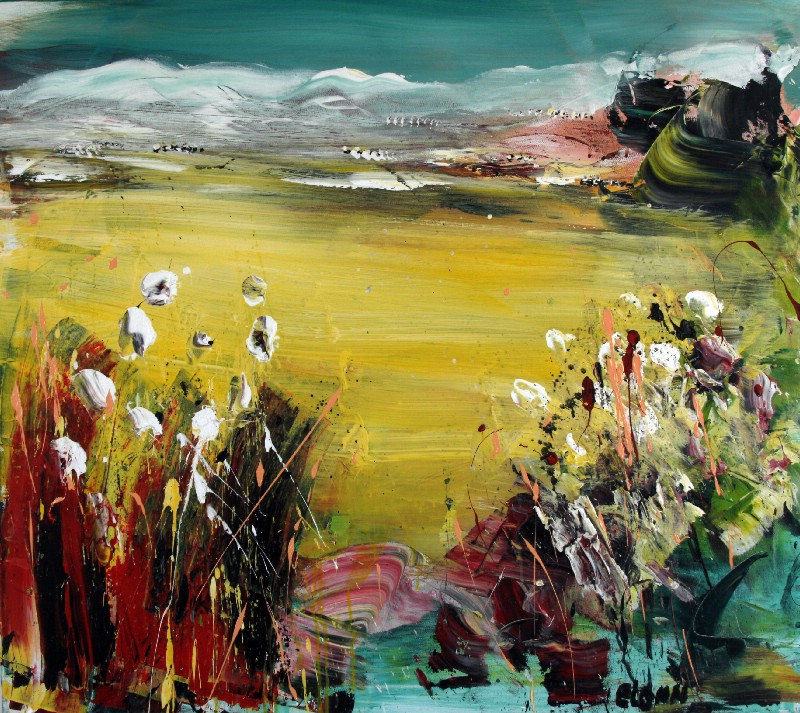 Landskab med blomster - Provence