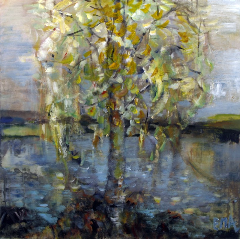 Tree By Lake