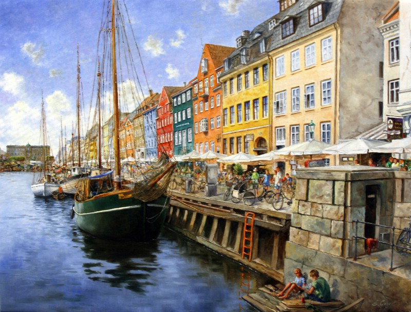 Langs kajen i Nyhavn