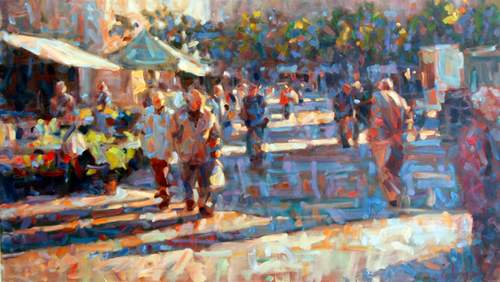 Marked tidlig morgen