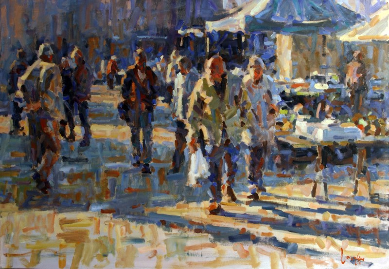 Marked tidlig morgen