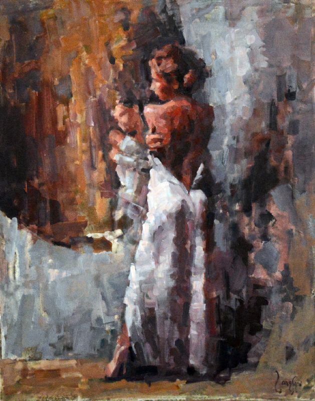 Lille spejl på væggen der