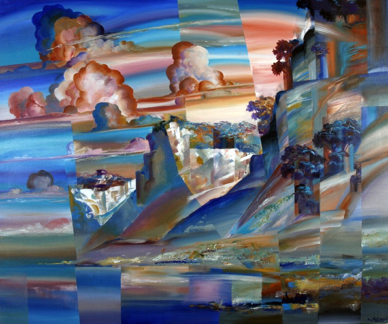 Møns Klint ved solnedgang II