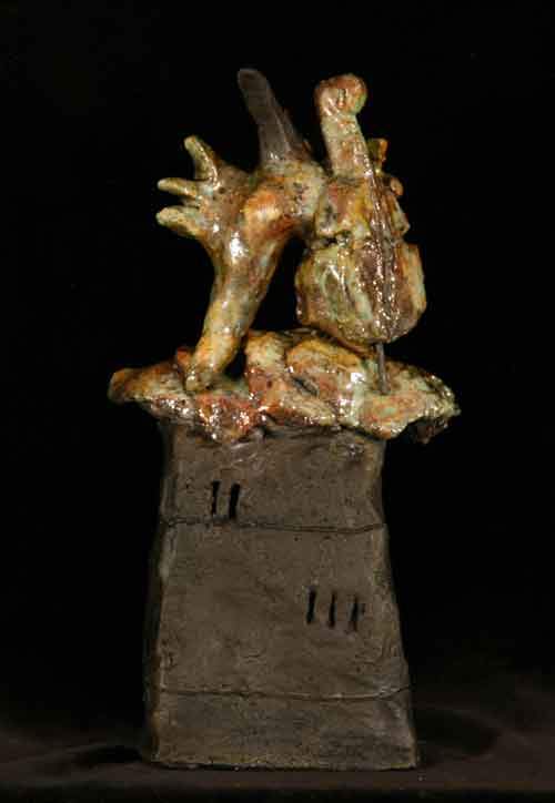 Spillemand på en tagryg