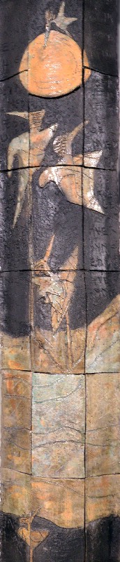 Keramisk Relief - Vilde trækfugle IV