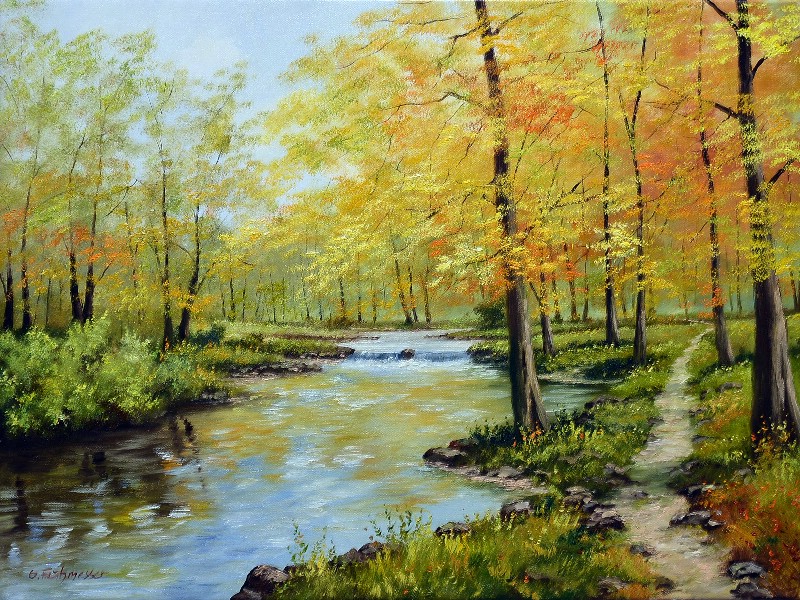 Riverbank Reflection