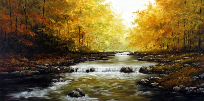 Autumn Light At The Creek