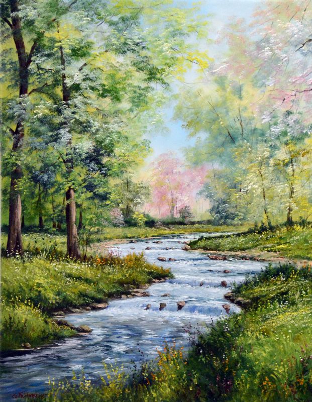 Spring At The Riverside