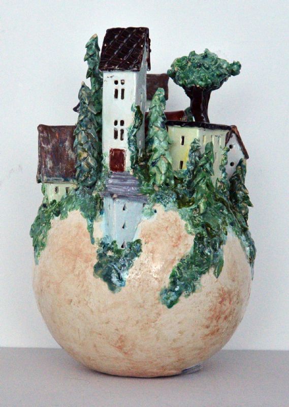 Bjerglandsby - med lys