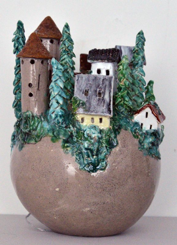 Bjerglandsby - med lys