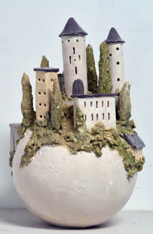 Bjerglandsby - med lys