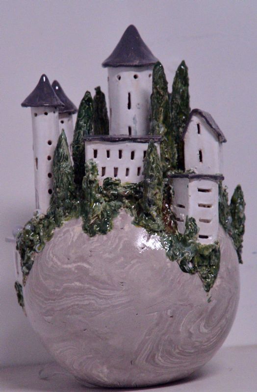 Bjerglandsby - med lys