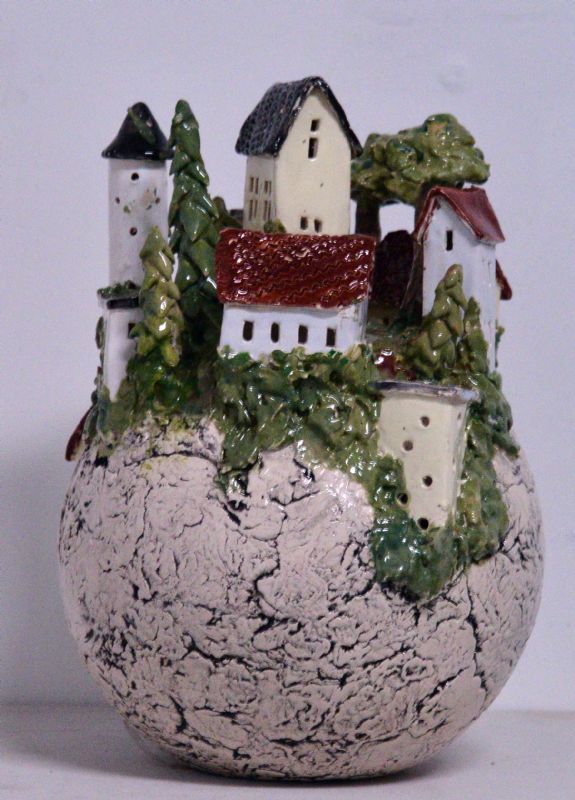 Bjerglandsby - med lys