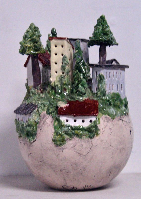 Bjerglandsby - med lys