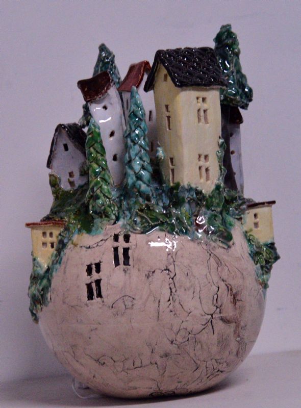 Bjerglandsby - med lys