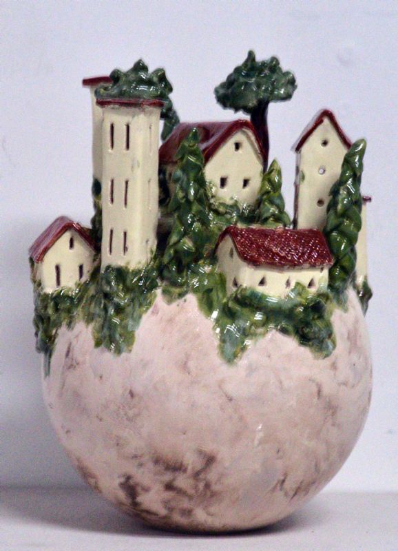 Bjerglandsby - med lys