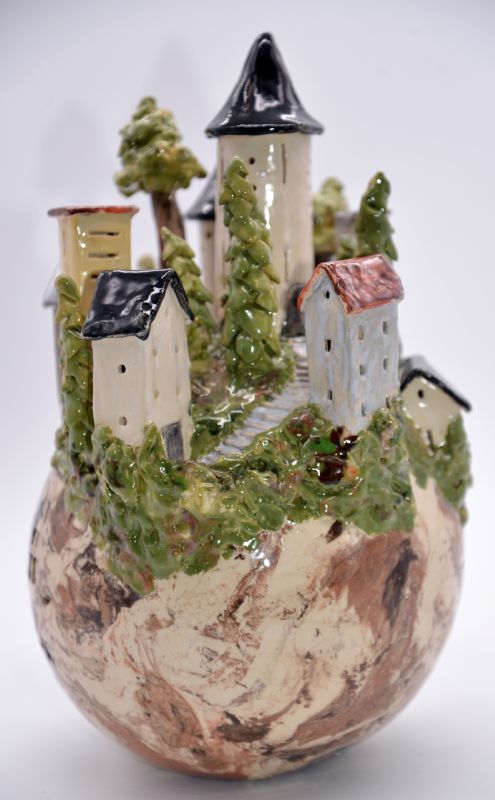 Bjerglandsby - med lys