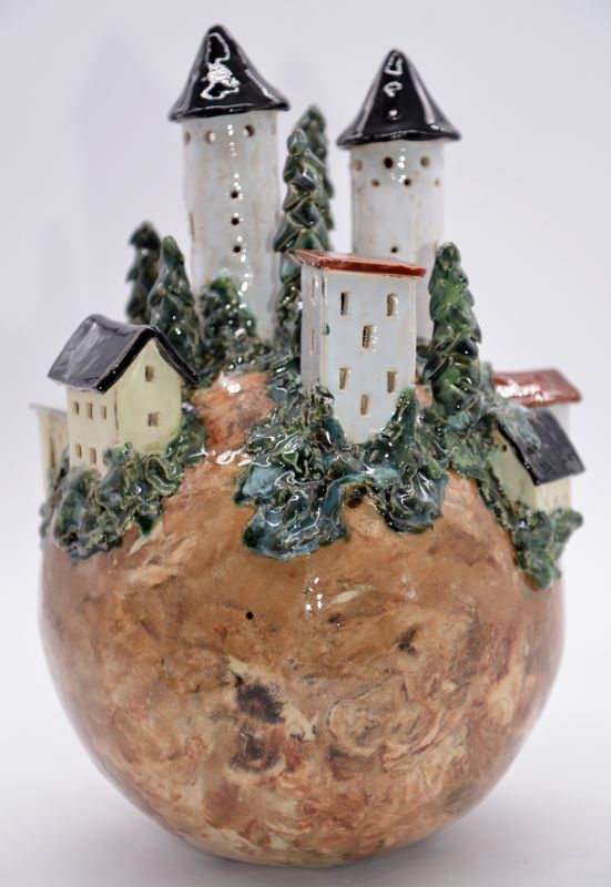 Bjerglandsby - med lys