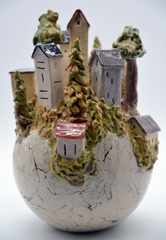 Bjerglandsby - med lys