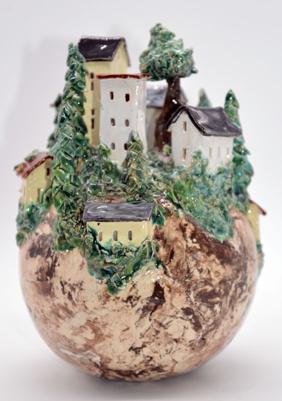 Bjerglandsby - med lys