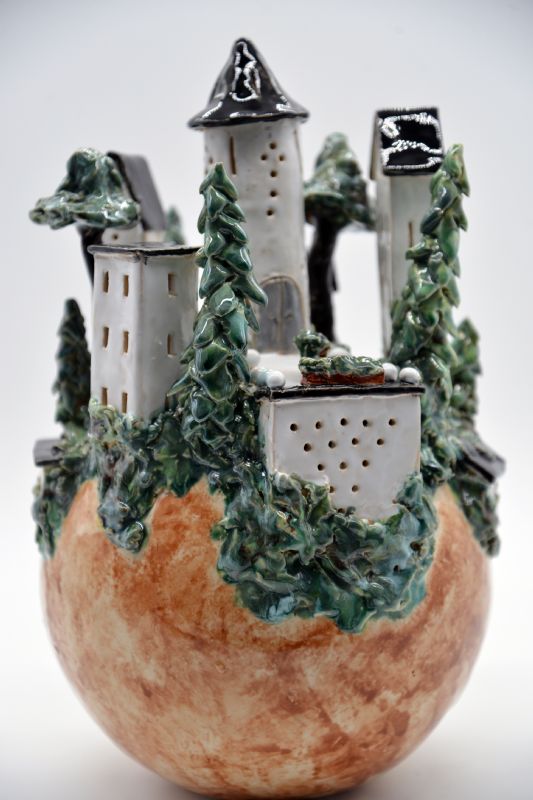 Bjerglandsby - med lys