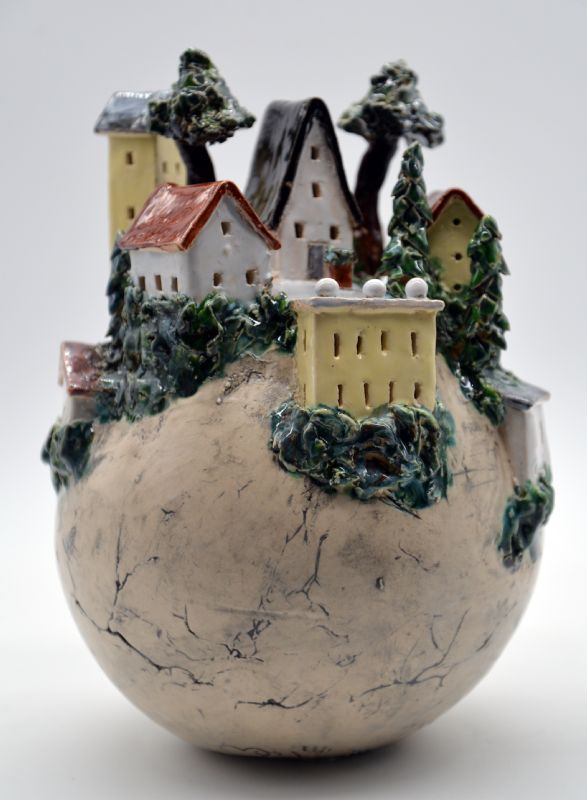 Bjerglandsby - med lys