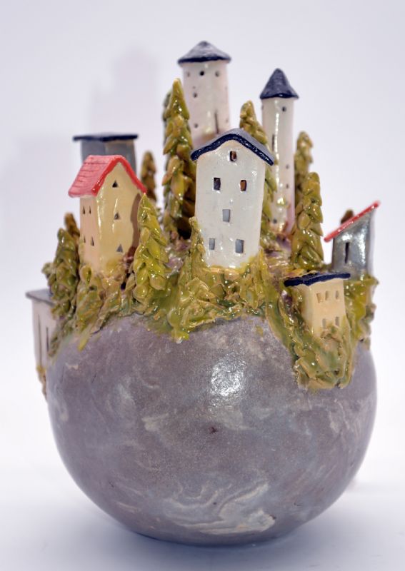 Bjerglandsby - med lys