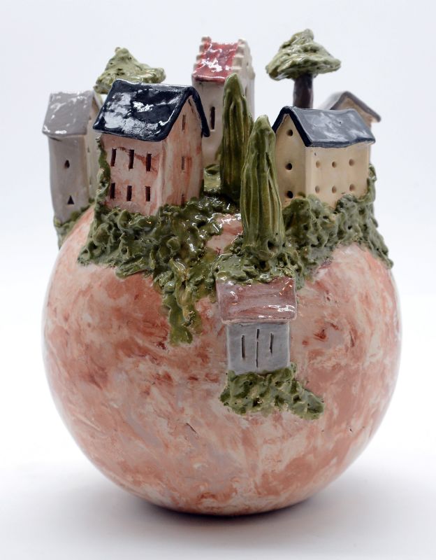 Bjerglandsby - med lys