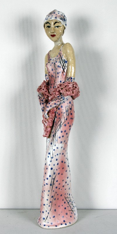 Keramiske skulptur - Høje damer