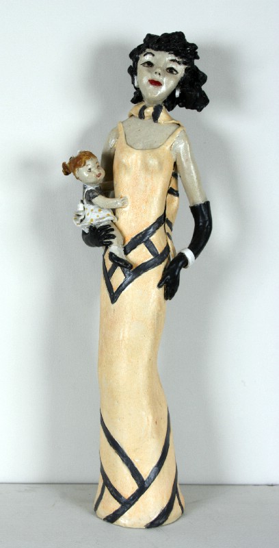 Keramiske skulptur - Høje damer