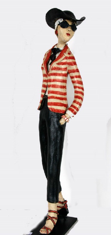 Keramiske skulptur - Høje damer