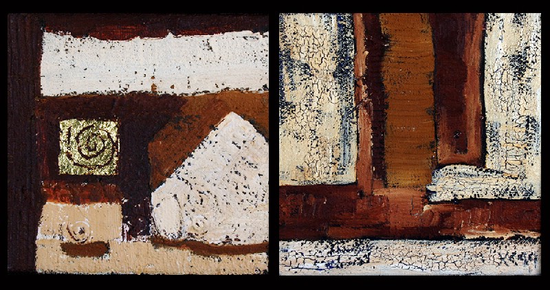 Gitte Klausen - 2 stk 20x20 cm.