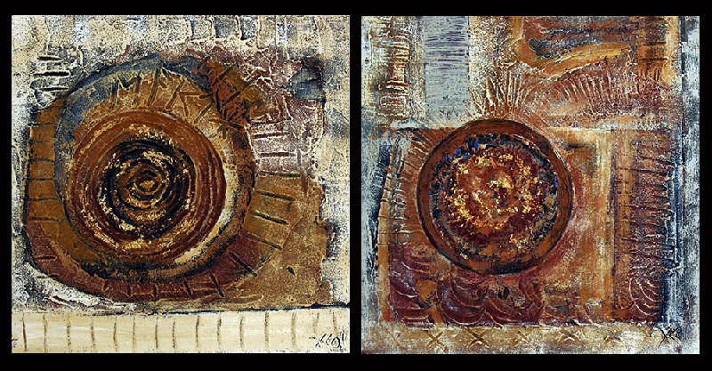 Gitte Klausen - 2 stk 40x40 cm