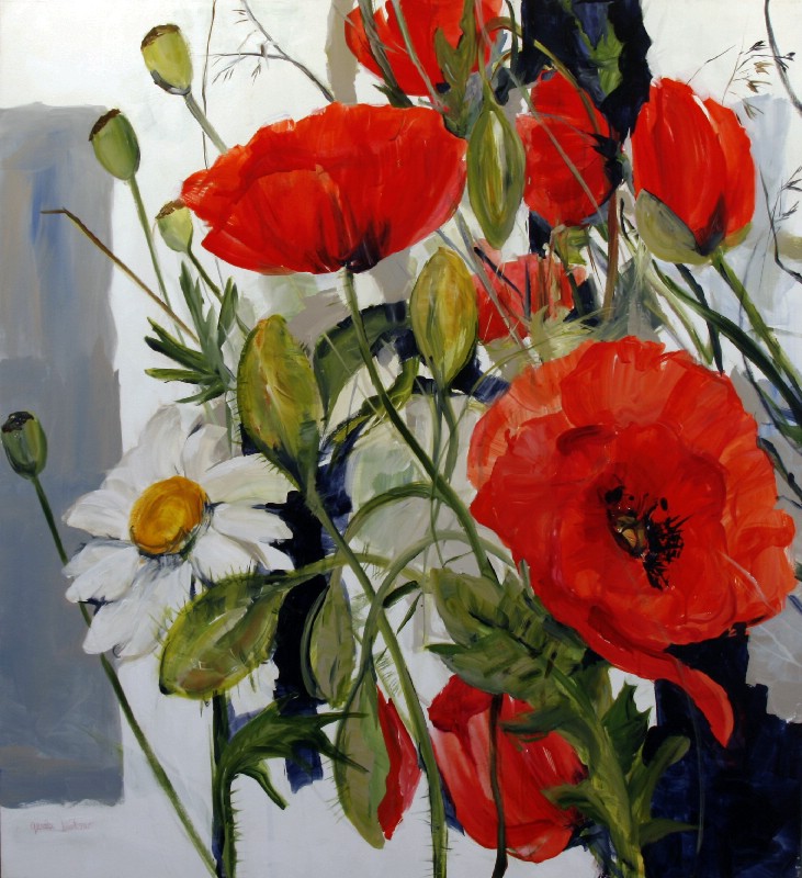 Valmuer med Margueritte