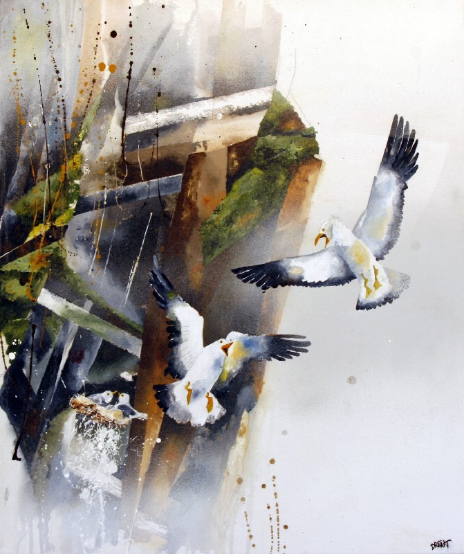 Malemukker ved redeplads