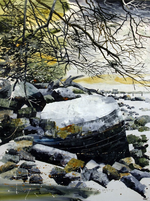 Strandparti Faxe bugt