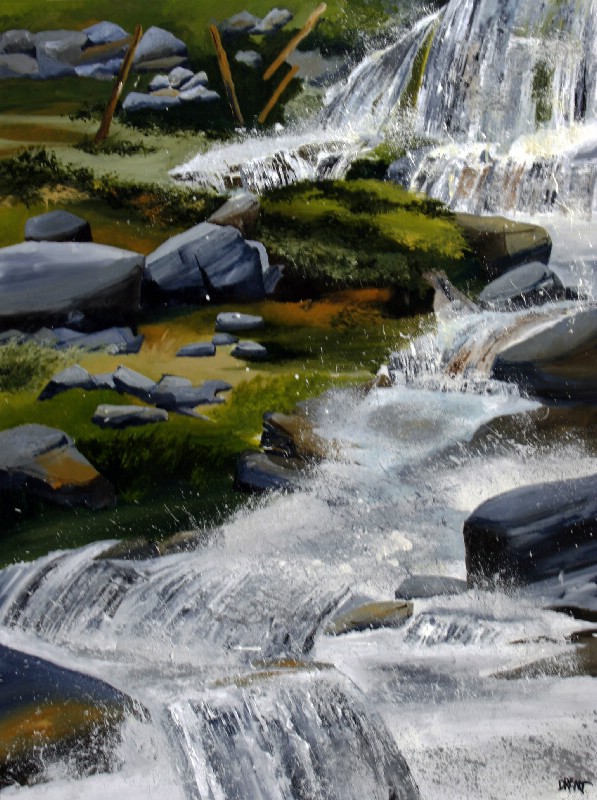 Fos i færøsk landskab