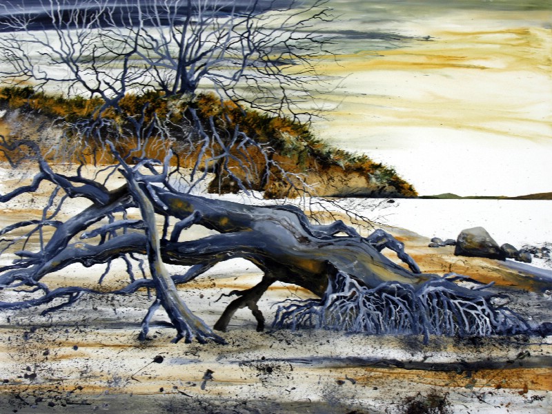 Efterår ved stranden