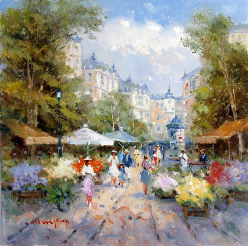 Sunny Walk In The City