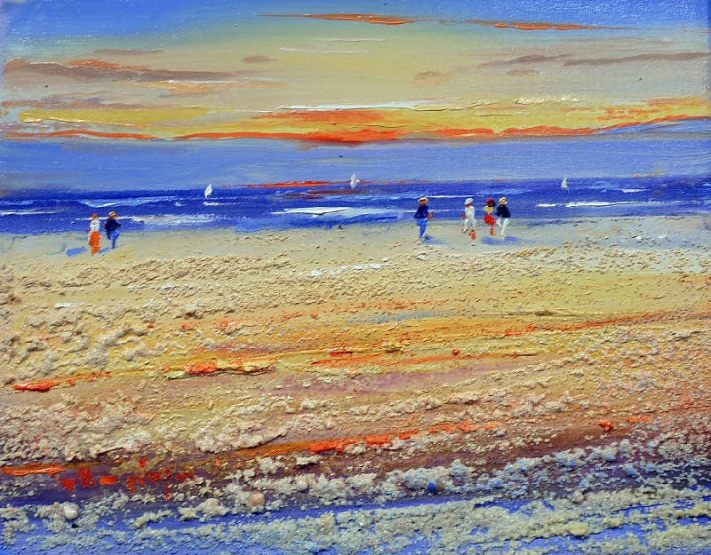 Walking In The Sunset