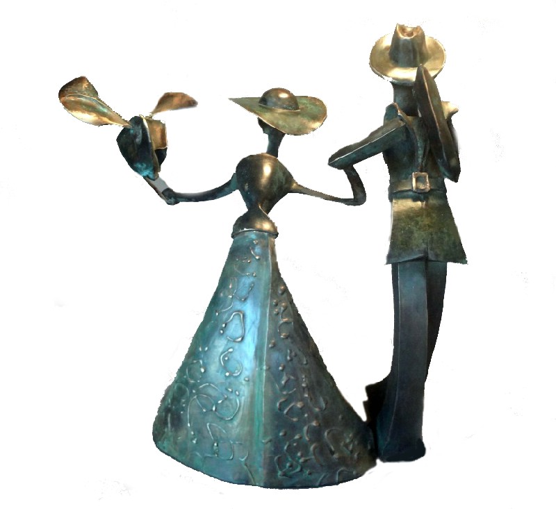 Darling WE`re On Holiday  - Bronzeskulptur